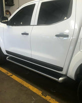 TRADIESCHOICE Matte Black Side Door Body Cladding for Nissan Navara NP300 2015-2019 - 4pcs Set | Stylish and Protective Enhancements