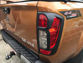 Tail Light Lamp Cover Matte Black for Nissan Navara NP300 2015-2020 D23