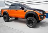 JUNGLE FENDER FLARES TEXTURE BLACK GUARD TRIM FITS FORD RANGER PX 1 2012-2015