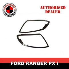 Matte Black Head lights Trim Cover to suit Ford Ranger PX I 2012-2015