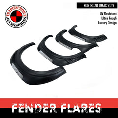 POCKET FENDER FLARES SUITABLE FOR ISUZU D MAX D-MAX 2016-2019