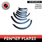 OEM MATTE BLACK FENDER FLARES FOR FORD EVEREST 2016 2017 2018 2019 + with Sensor Holes