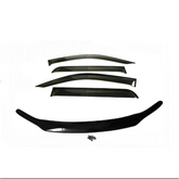 TRADIESCHOICE Bonnet Protector & Weathershields Window Visors for Toyota Hilux 2015-2019 REVO | Complete Protection and Style Package