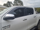 TRADIESCHOICE Weathershields Window Visors for Toyota Hilux 2015-2024 | Stylish and Functional Upgrades
