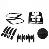 Matt Black Cover Headlight Tail Gas Door Handle for Holden Colorado RG 16-20