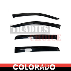 Weathershields Weather Shield fits Colorado RG Dual Cab 2012-2021
