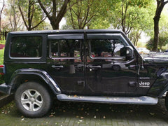 Luxury Weather Shields Weathershields Window Visors for Wrangler JL 2018+ Tinted