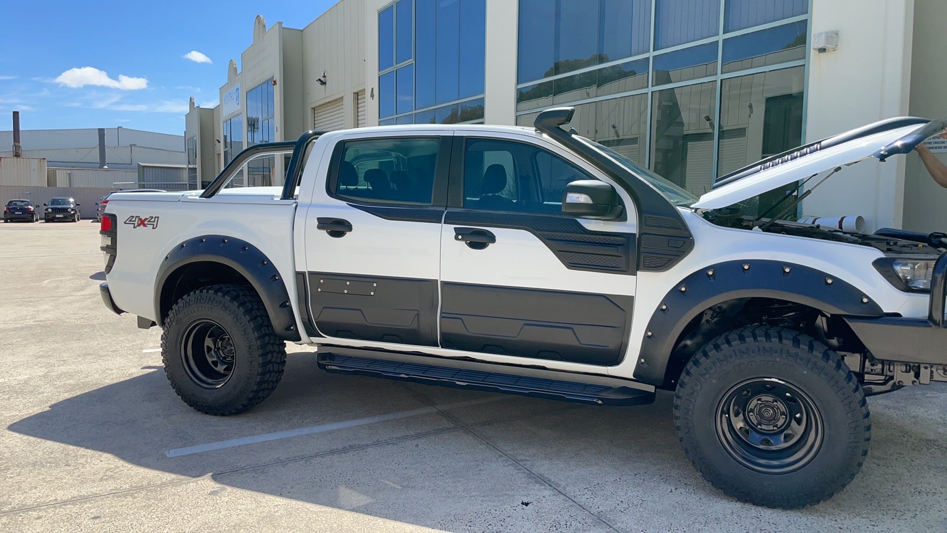 JUNGLE FENDER FLARES TEXTURE BLACK GUARD TRIM FITS FORD RANGER PX 1 2012-2015