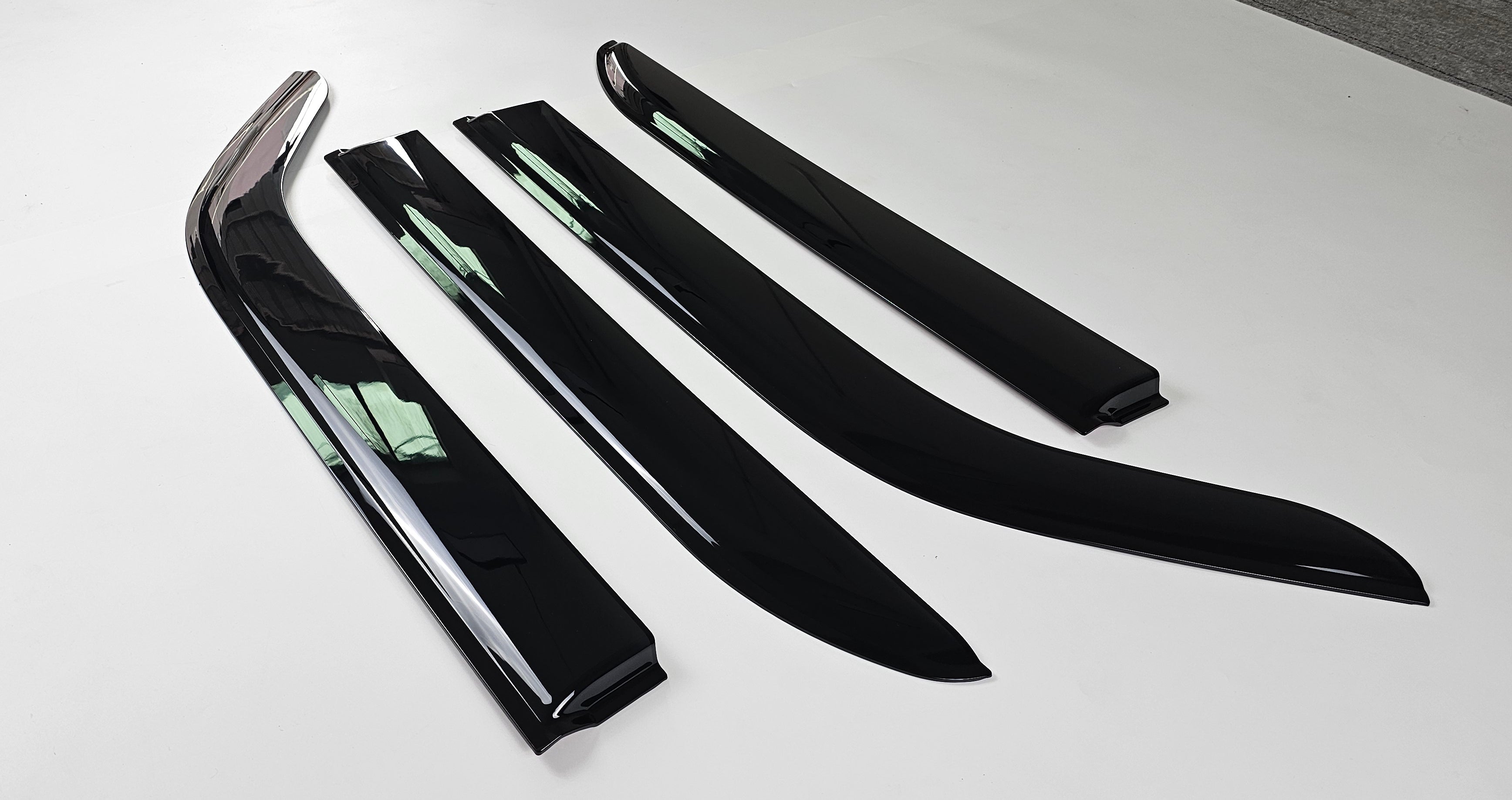 Luxury Weathershields Window Visors for Kia Tasman 2025 Onwards | 4-Piece Slimline Smoke Tint Set