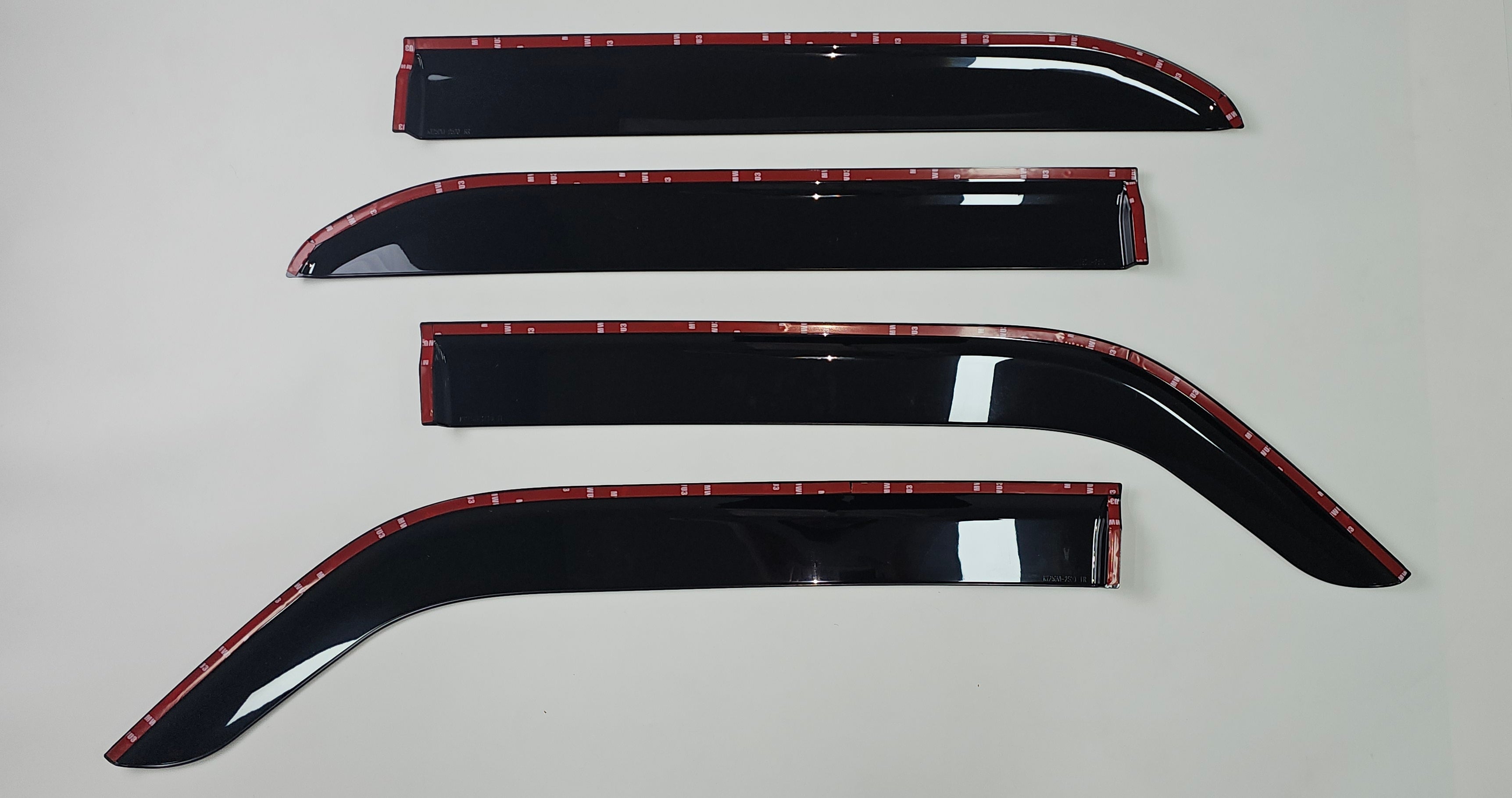 Luxury Weathershields Window Visors for Kia Tasman 2025 Onwards | 4-Piece Slimline Smoke Tint Set