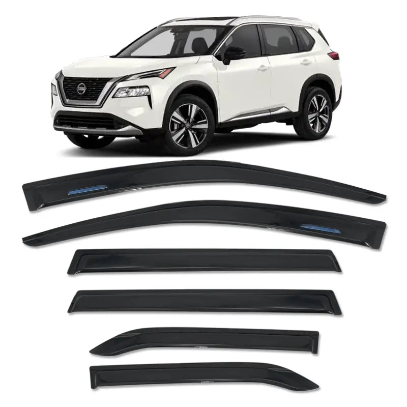 6PCS Weather shields Weathershields Sun Visors for Nissan X-TRAIL T33 2023-2024
