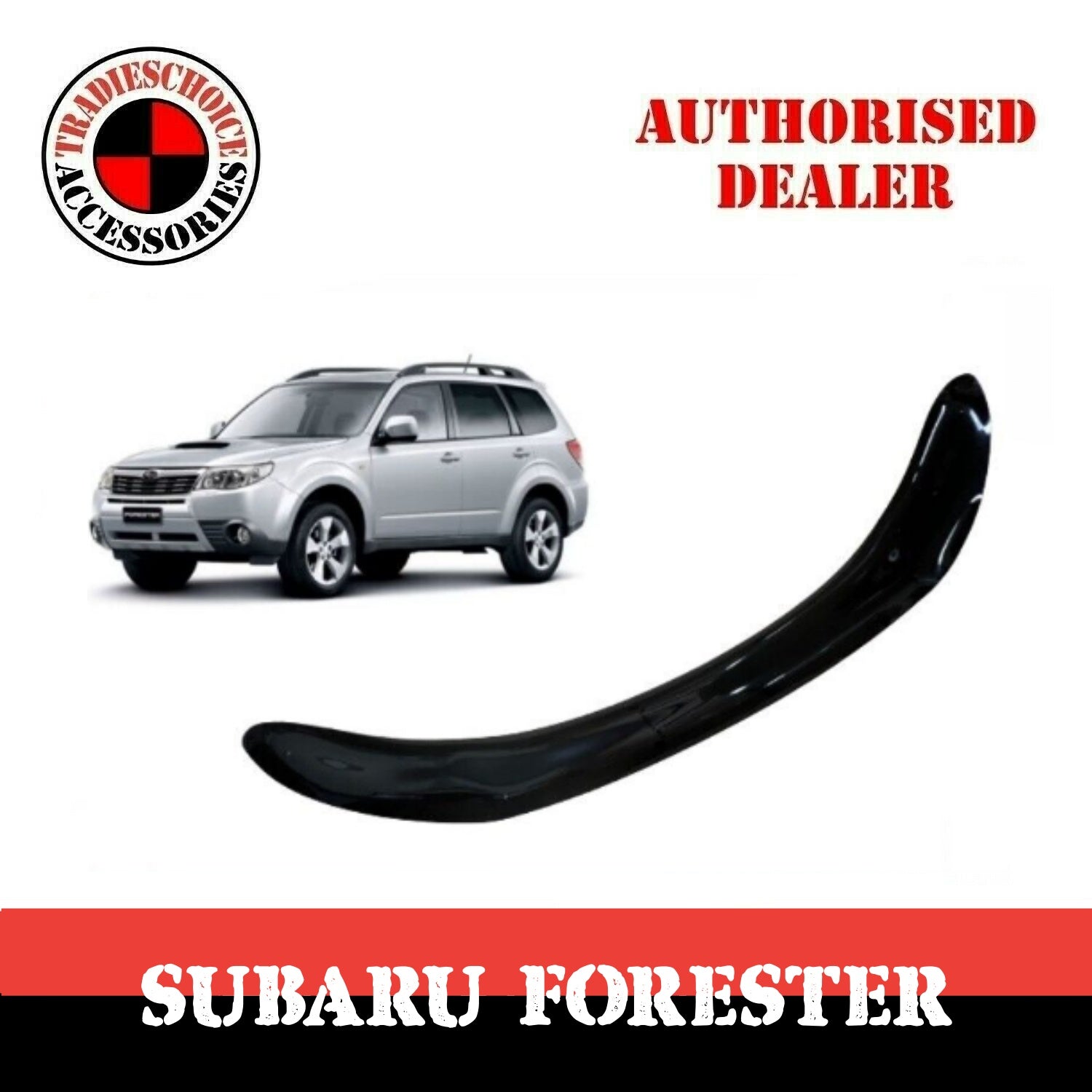 Bonnet Protector + Window Visors Weather shields to suit Subaru Forester 08-12