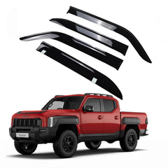 Luxury Weathershields Window Visors for Kia Tasman 2025 Onwards | 4-Piece Slimline Smoke Tint Set