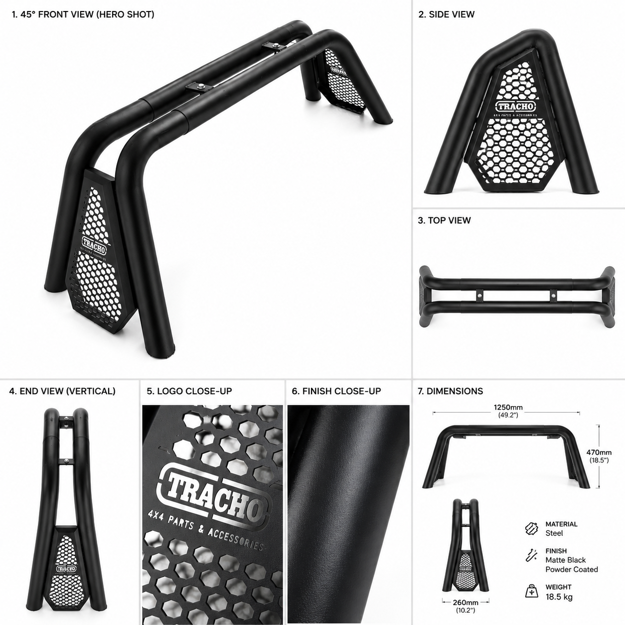 Tracho Sports Bar Suitable with Tracho Roller Shutter