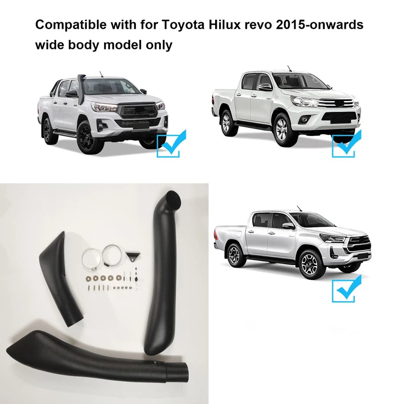 TRADIESCHOICE Premium Snorkel Kit for Toyota Hilux N80 SR5 Rogue (Wide Body) | 2021–2025 Models
