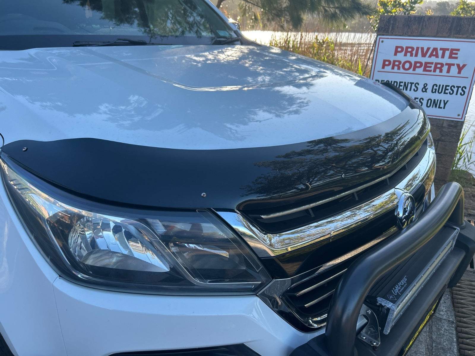 TRADIESCHOICE Bonnet Protector + Weather Shields for Holden Colorado RG Dual Cab 2016-2020 | Complete Protection and Style Package