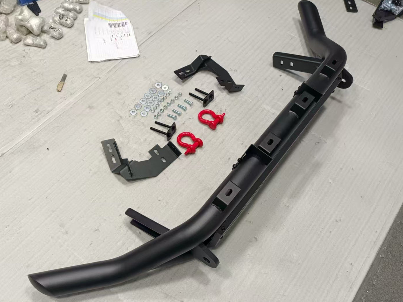 Black TRACHO Nudge Bar for Toyota Hilux N80 2015 Onwards| Heavy Duty 4 ...