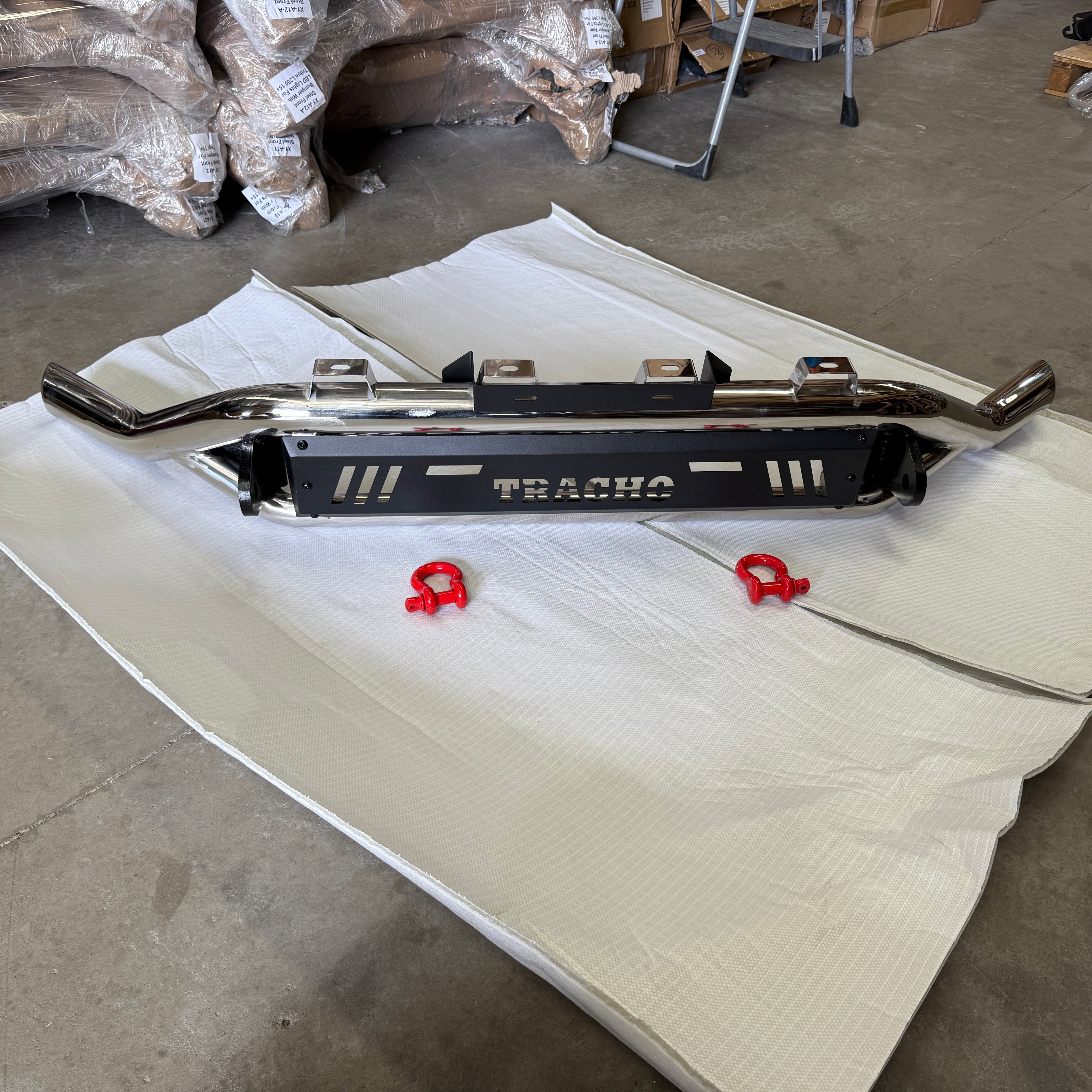 TRACHO Nudge Bar for Toyota Hilux 2015–Current | Heavy Duty 4x4 Front Protection