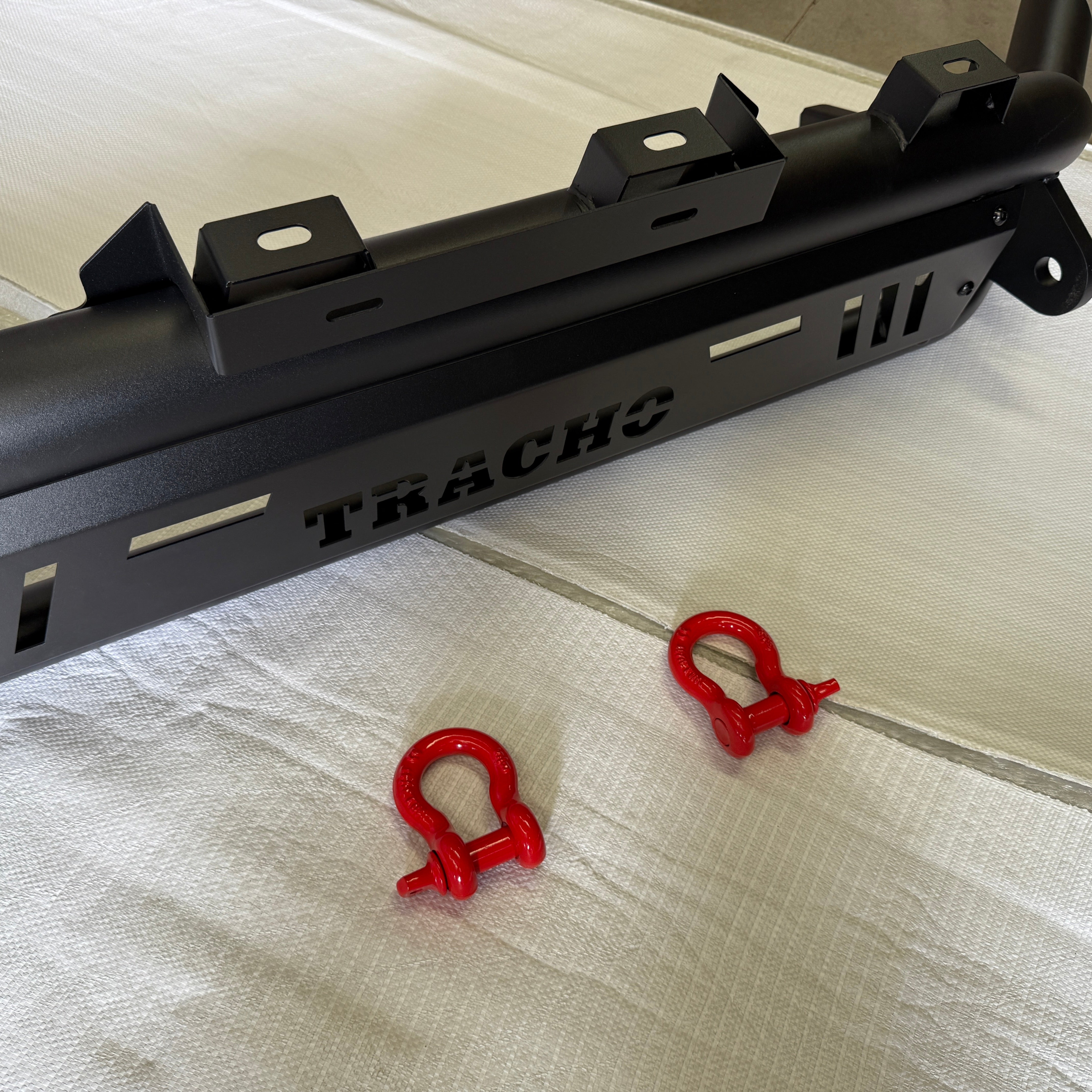 Black TRACHO Nudge Bar for Toyota Hilux 2012-2015 N70| Heavy Duty 4x4 Front Protection