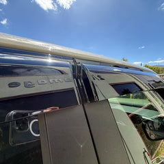 Luxury Weathershields Window Visors for Kia Tasman 2025 Onwards | 4-Piece Slimline Smoke Tint Set