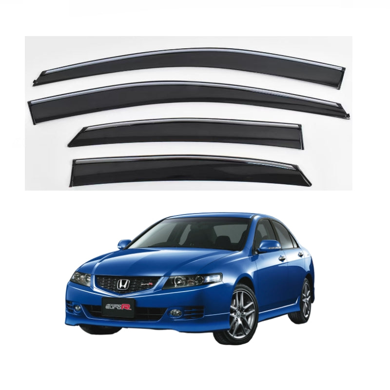 Weathershields Window Visors for Honda Accord Euro 2003–2008 | 4-Piece Slimline Smoke Tint Set