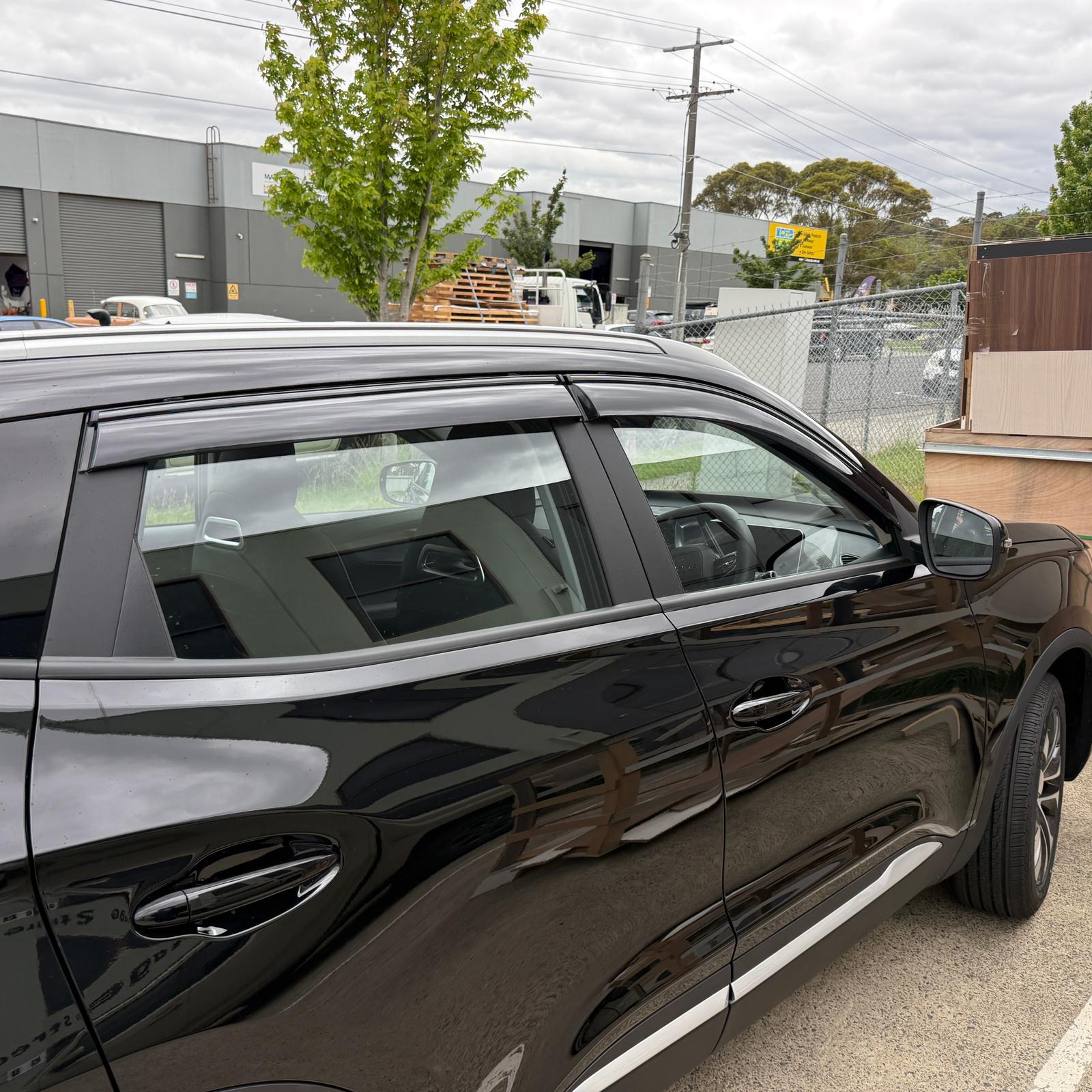 Weathershields Window Visors for Chery Tiggo 4 Pro 2024 Onwards | 4-Piece Slimline Smoke Tint Set