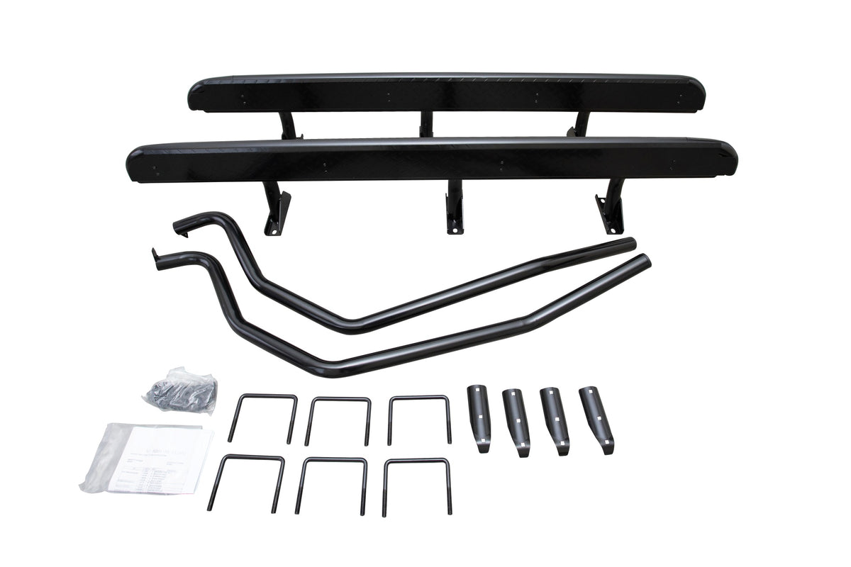 Heavy Duty Steel Side Steps with Brush Bars for Nissan Navara D22 1997-15