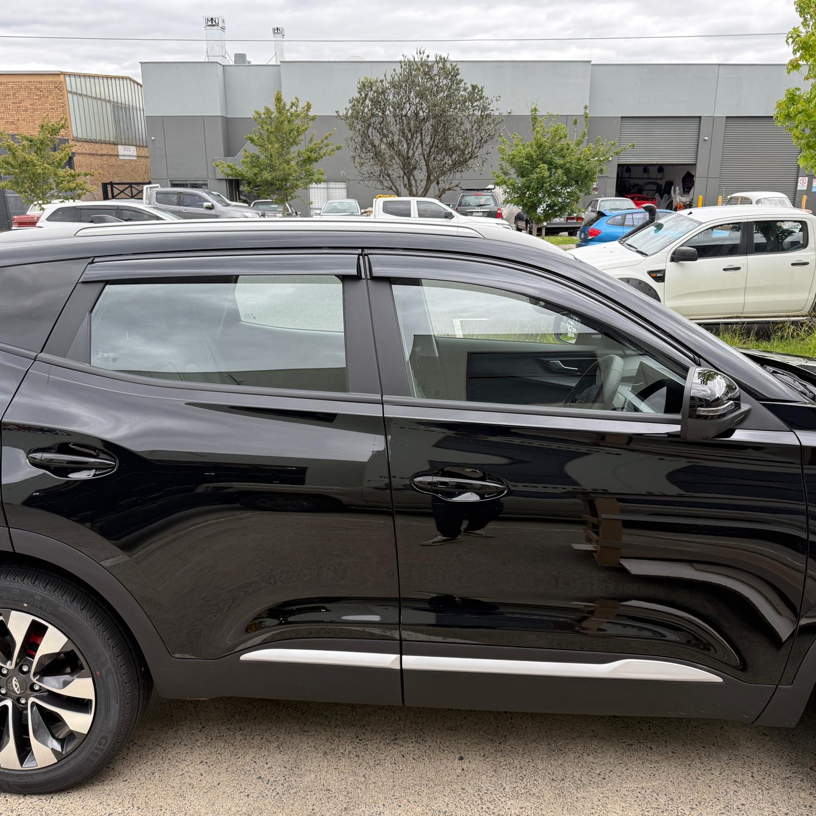 Weathershields Window Visors for Chery Tiggo 4 Pro 2024 Onwards | 4-Piece Slimline Smoke Tint Set