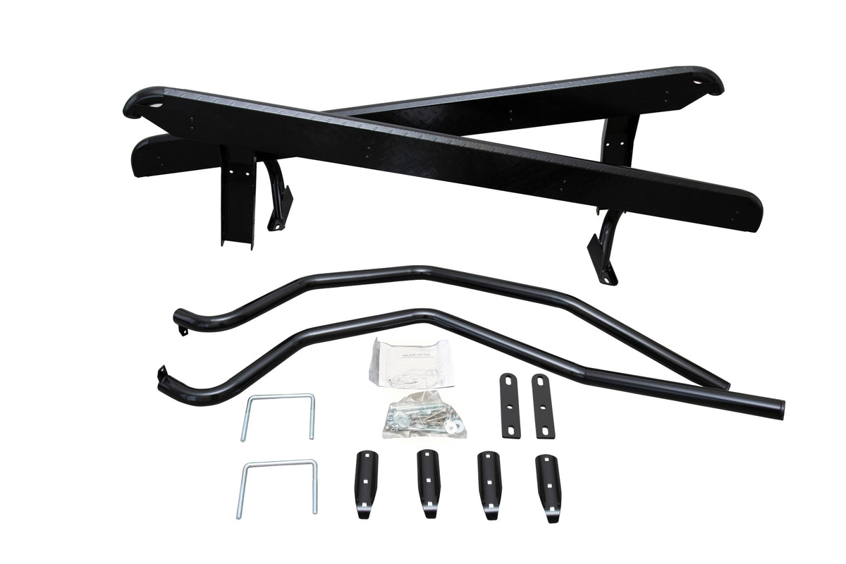 Heavy Duty Steel Side Steps & Brush Bars for Toyota Hilux N70 2005-15 Dual Cab