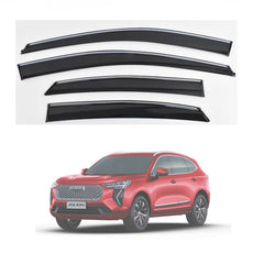 Weathershields Window Visors for Haval Jolion 2021 Onwards | 4-Piece Slimline Smoke Tint Set