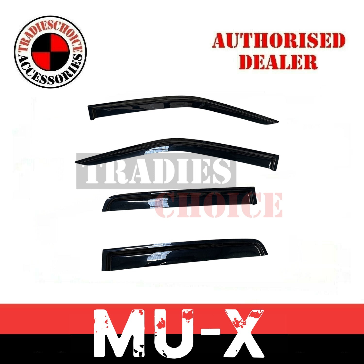 Weathershields, Weather Shields for ISUZU MU-X 2020+ Luxury Window Visors MUX