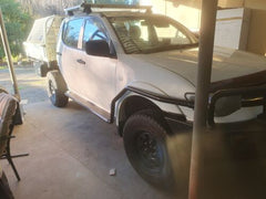 Premium Side Steps with Brush Bars for Mitsubishi Triton MN/ML (2006-2014) - Enhance Style and Protection