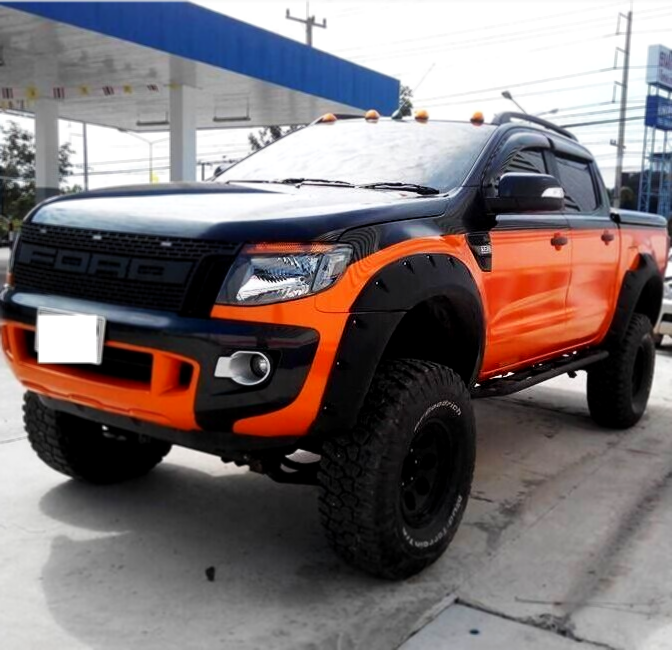 JUNGLE FENDER FLARES TEXTURE BLACK GUARD TRIM FITS FORD RANGER PX 1 2012-2015