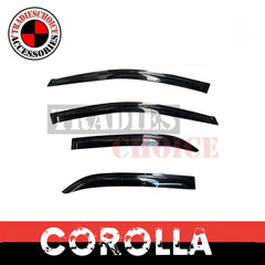 Weathershields, Weather shields for Toyota Corolla Sedan 12-18 Sun Visors