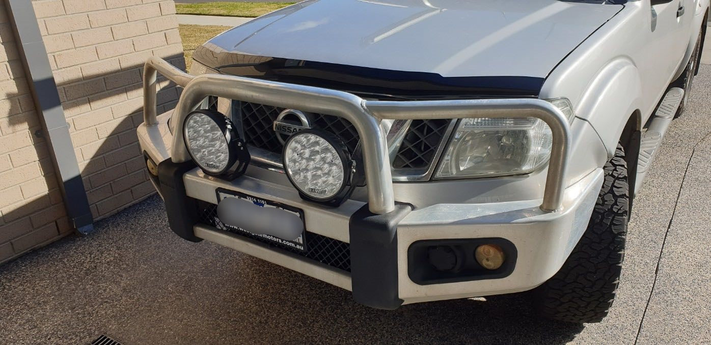 Bonnet Protector + Weathershields to suit Nissan Navara D40 2012-2015 Dual Cabs