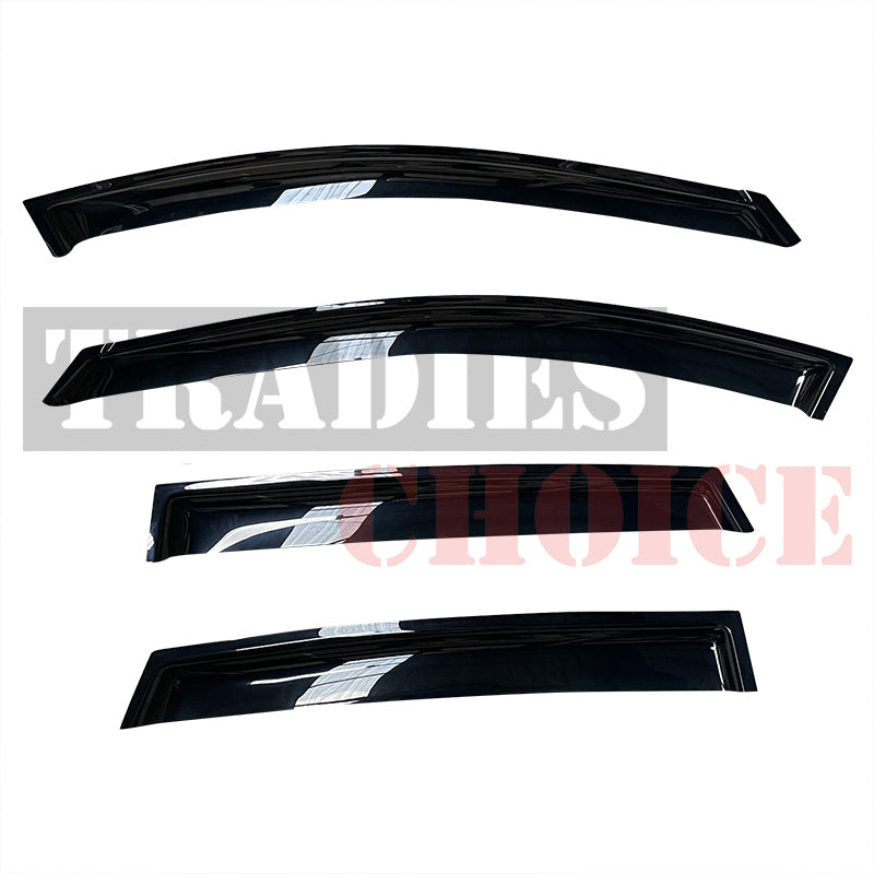Bonnet Protector + Weathershields to suit Nissan Navara D40 2012-2015 Dual Cabs