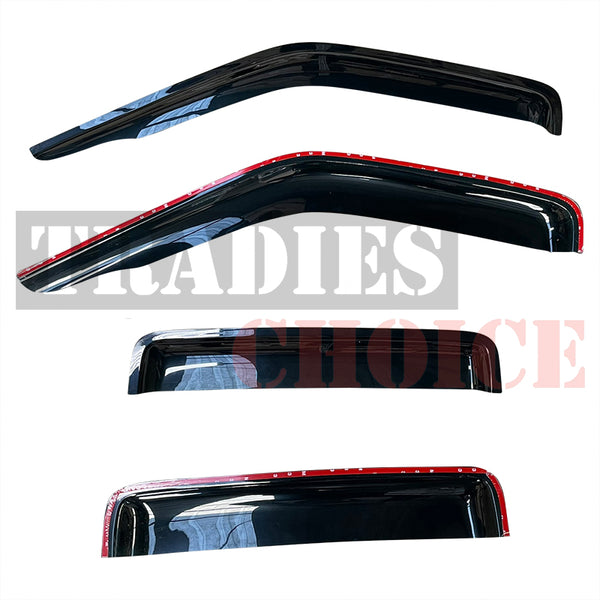 TRADIESCHOICE Weathershields for Nissan Navara D22 9715 Sun Visors