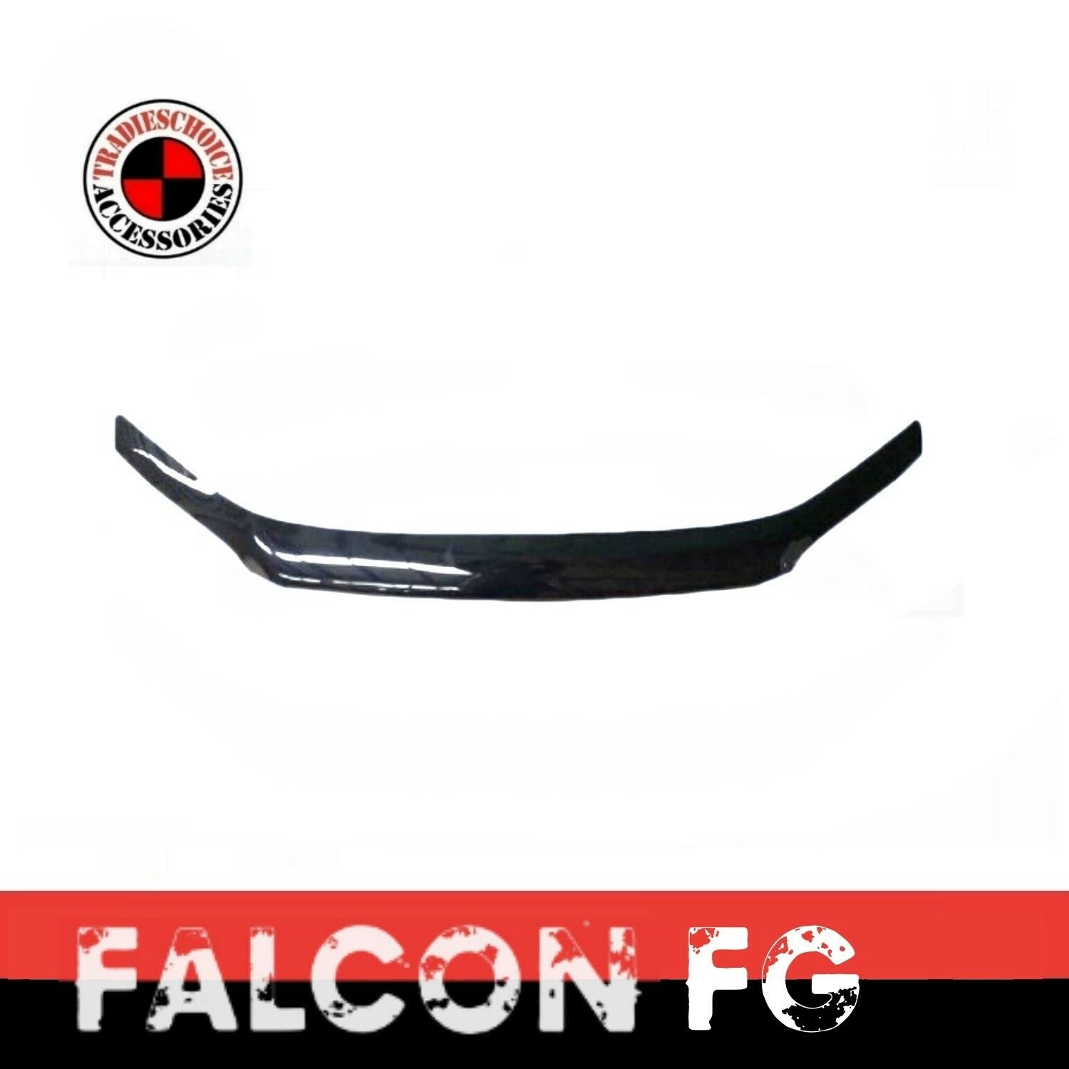 TRADIESCHOICE Black Tinted Bonnet Protector Guard for Ford Falcon FG 2008-2014 XR XR6 XR8 | Style and Protection Combined