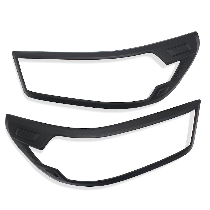 Matte Black Head lights Trim Cover to suit Toyota Hilux SR 2020 2021 Onward