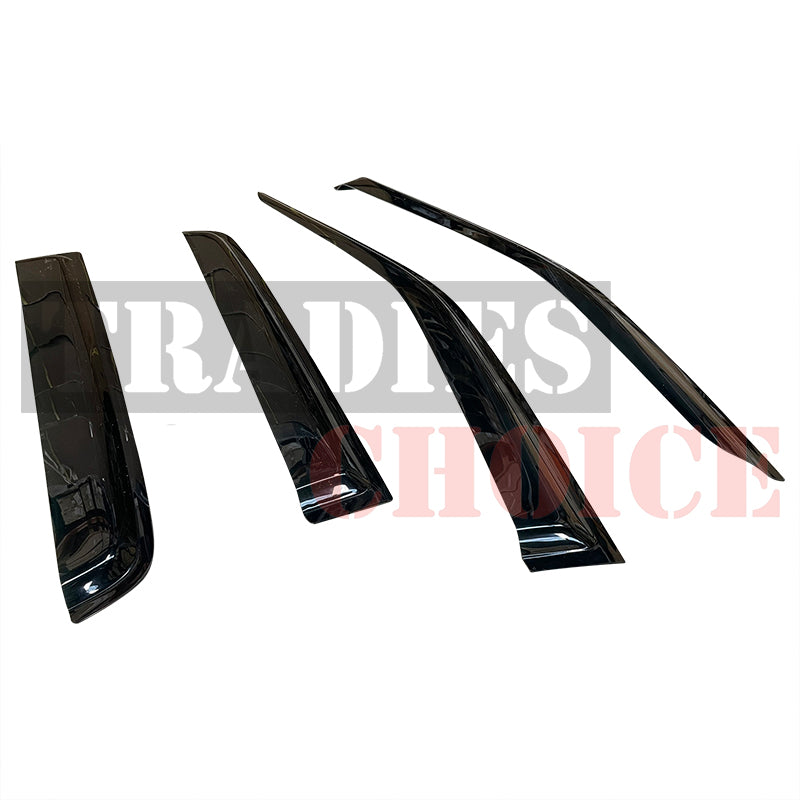 TRADIESCHOICE Bonnet Protector & Weathershields for Toyota Hilux 2005-2011 | Complete Protection and Style Package