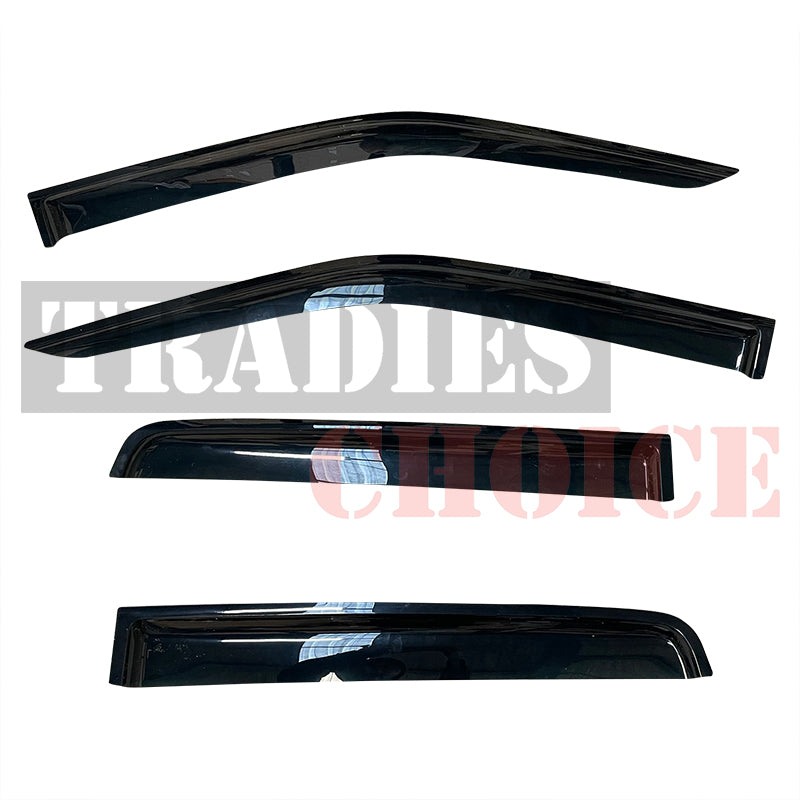 TRADIESCHOICE Bonnet Protector & Weathershields for Toyota Hilux 2005-2011 | Complete Protection and Style Package