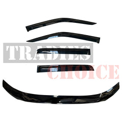 TRADIESCHOICE Bonnet Protector & Weathershields for Toyota Hilux 2005-2011 | Complete Protection and Style Package