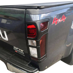 Taillight Tail Light Cover For Isuzu D max 2012-2019 Matte Black Trim D-Max