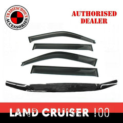 TRADIESCHOICE Bonnet Protector + Weathershield for Toyota Landcruiser 100 Series 1998-2007 | Ultimate Style and Protection