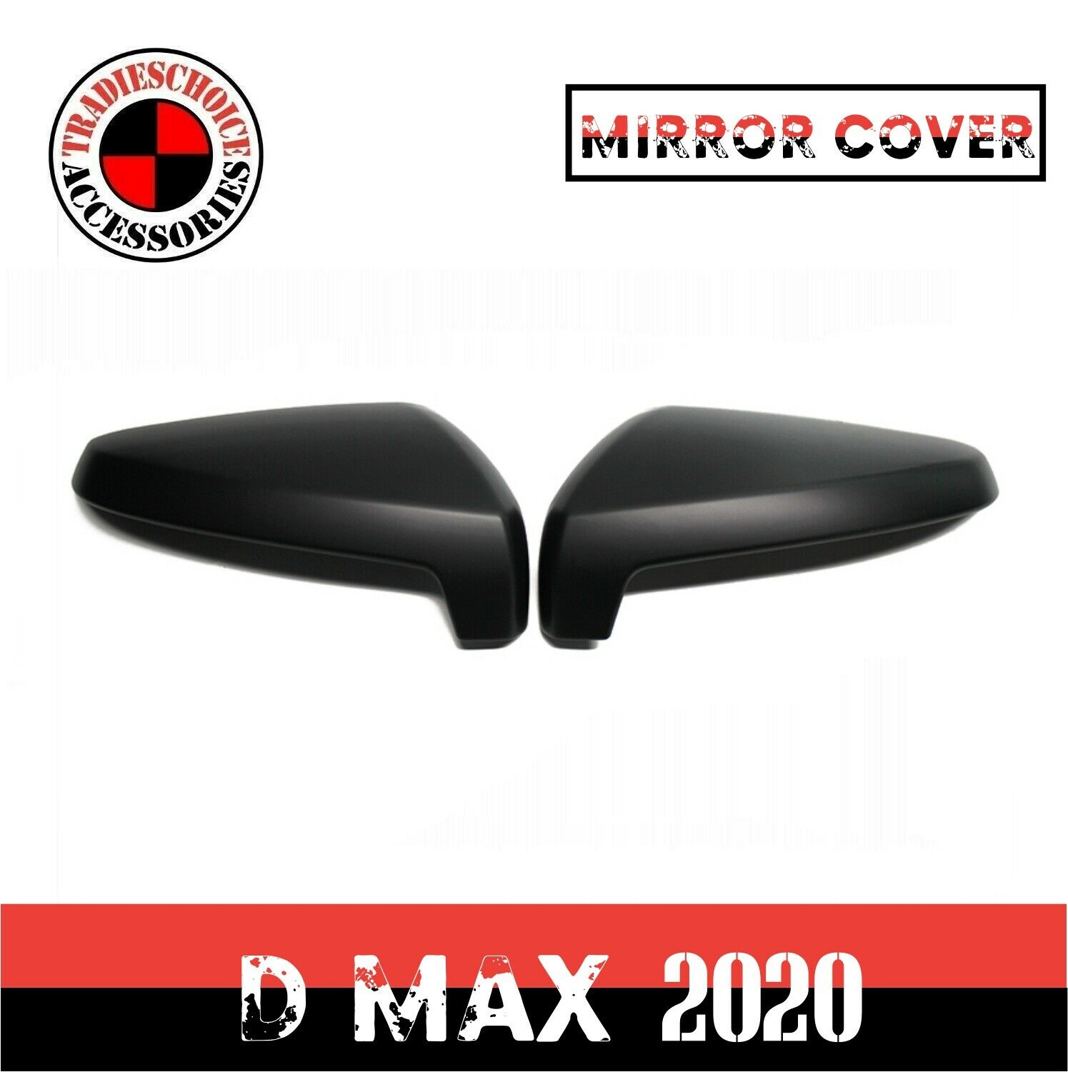 Matte Black Double Side Mirror Cover Trim Guard For Isuzu D max D-max 2020