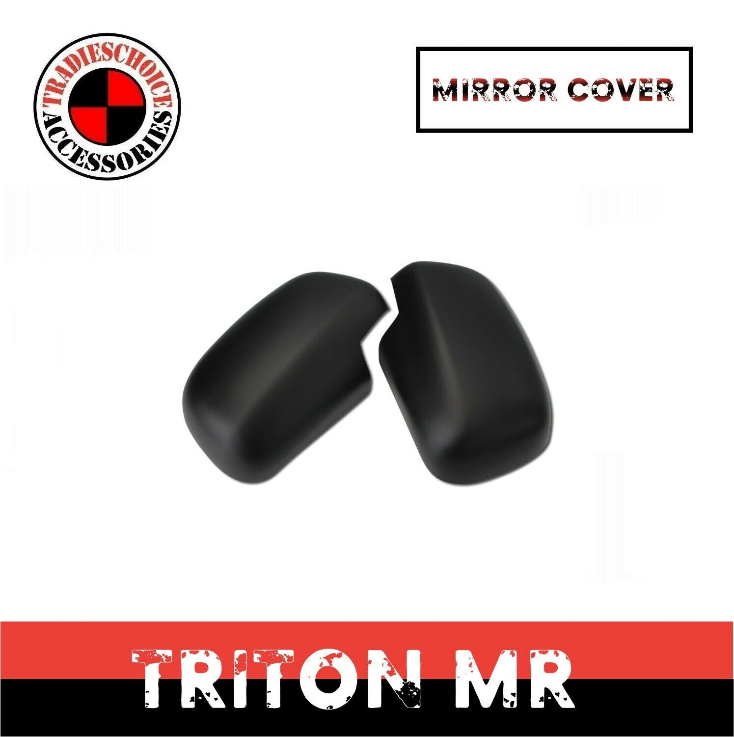 Side Mirror Cover Matte Black Guard For Mitsubishi Triton MR 2018-2023