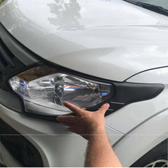 TRADIESCHOICE Matte Black Headlight Cover for Mitsubishi Triton MQ 2014-2018 | Stylish and Protective Upgrades