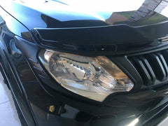 TRADIESCHOICE Matte Black Headlight Cover for Mitsubishi Triton MQ 2014-2018 | Stylish and Protective Upgrades