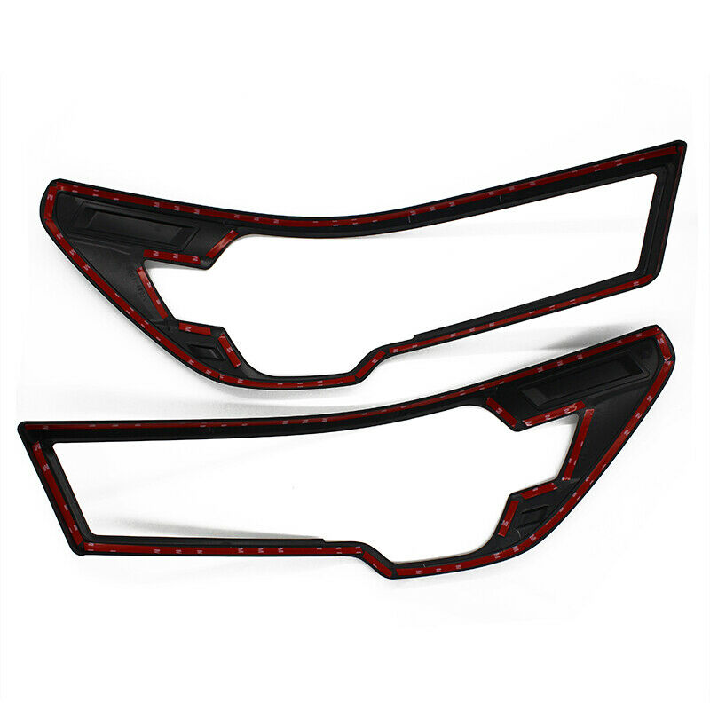 Black Front Rear Tail Light Lamp Cover For Toyota Hilux Mk3 2020 2021 2022 SR5 A