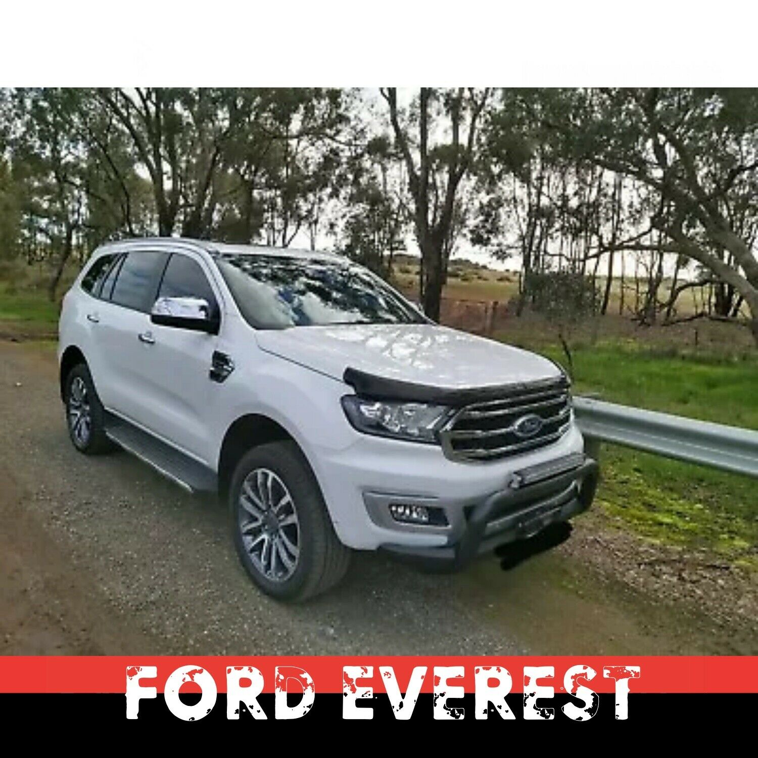 TRADIESCHOICE Bonnet Protector + Weather Shields for Ford Everest 2015-2020 | Window Visors for Style, Protection, and Comfort